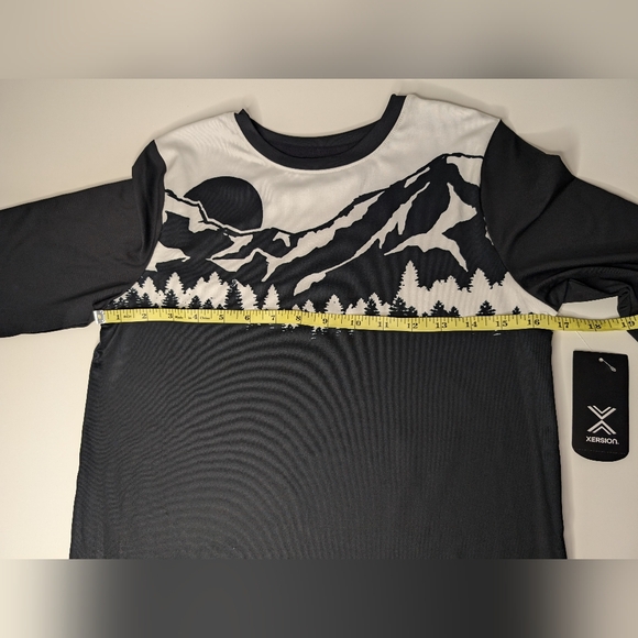 NWT Xersion Boys M 10/12 Quick-Dri Long Sleeve Black Mountains Shirt - Picture 6 of 8